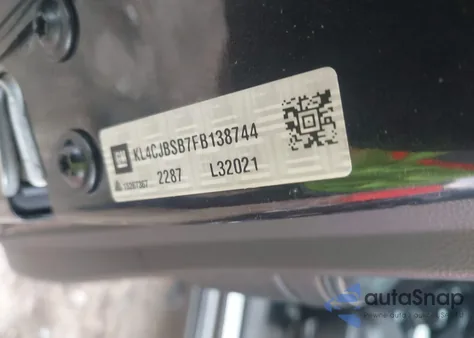 2015 Buick Encore Convenience из США, поврежденный, VIN KL4CJBSB7FB138744